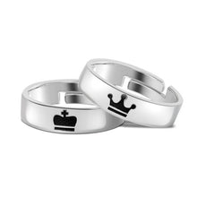 Load image into Gallery viewer, Silver Couple Ring Silver Ring for Couples