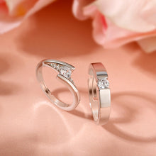 Load image into Gallery viewer, Silver Couple Ring Silver Rings For Couples on Anniversary