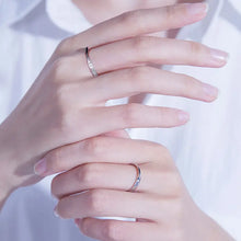 Load image into Gallery viewer, Silver Couple Rings Silver Ring For Couples on Anniversary