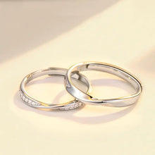 Load image into Gallery viewer, Silver Couple Rings Silver Ring For Couples on Anniversary