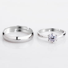 Load image into Gallery viewer, Silver Couple Rings Silver Rings for Couples
