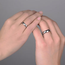 Load image into Gallery viewer, Silver Ring for couples Silver band for couples
