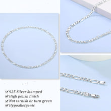 Load image into Gallery viewer, Silver Figaro chain for Men and Boys