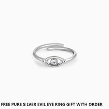 Load image into Gallery viewer, Silver Pendant For Girls and Women Evil eye Pendant
