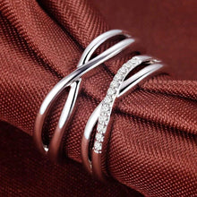 Load image into Gallery viewer, Silver Couple Ring Silver infinity Rings for Couple
