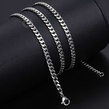 Load image into Gallery viewer, Silver Curb chain for Men and Boys
