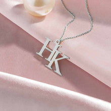 Load image into Gallery viewer, Silver Name Pendant For Girls and Women Name Pendant
