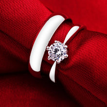 Load image into Gallery viewer, Silver Couple Rings Silver Rings for Couples