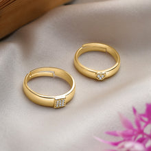 Load image into Gallery viewer, Silver Couple Rings Silver Ring for Couples on Anniversary