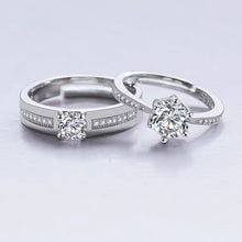 Load image into Gallery viewer, Silver Couple Rings Silver Ring for Couples on Anniversary