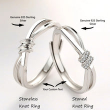 Load image into Gallery viewer, Silver Couple Ring Silver Ring for Couples on Anniversary