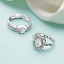 Load image into Gallery viewer, Silver Couple Rings Silver Ring for Couples on Anniversary