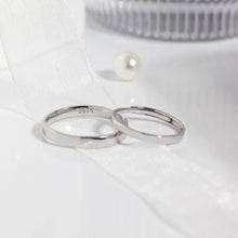 Load image into Gallery viewer, Silver Couple Rings Silver Gift for Anniversary