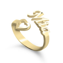 Load image into Gallery viewer, Silver Name Ring For Girls and Women name Ring
