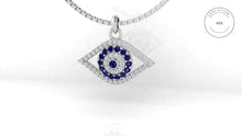 Load image into Gallery viewer, Silver Pendant For Girls and Women Evil Eye Pendant