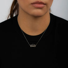 Load image into Gallery viewer, Silver Queen Crown Necklace for Girls and Women
