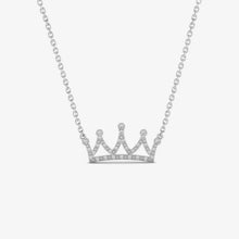 Load image into Gallery viewer, Silver Queen Crown Necklace for Girls and Women
