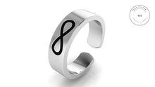 Load image into Gallery viewer, Silver Ring for men and Boys Plain Silver Band
