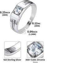 Load image into Gallery viewer, Silver Ring for Boys and Men Silver Ring