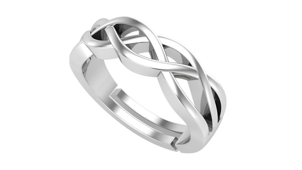 Silver Ring for Men and boys plain silver band