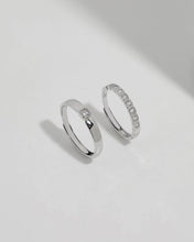 Load image into Gallery viewer, Silver Couple Ring Silver Ring for Couples