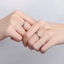 Load image into Gallery viewer, Silver Couple Ring Silver Ring for Couples on Anniversary