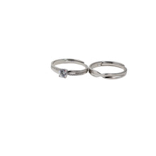 Load image into Gallery viewer, Silver Couple Rings Silver Rings for Couples