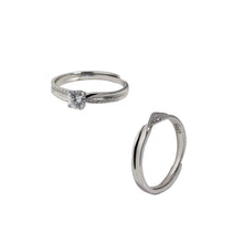 Load image into Gallery viewer, Silver Couple Rings Silver Rings for Couples