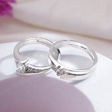 Load image into Gallery viewer, Silver Couple Rings Silver Ring For Couple on Anniversary