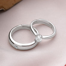 Load image into Gallery viewer, Silver Couple Rings Silver Ring For Couple on Anniversary