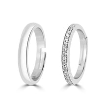 Load image into Gallery viewer, Silver Couple Rings Silver Ring For Couple on Anniversary