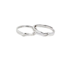 Load image into Gallery viewer, Silver Couple Ring Silver Rings for Couple on Anniversary
