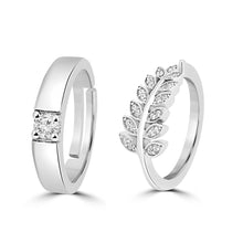 Load image into Gallery viewer, Silver Couple Rings Silver Ring For Couple on Anniversary