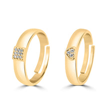 Load image into Gallery viewer, Silver Couple Rings Silver Ring for Couples on Anniversary