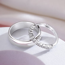 Load image into Gallery viewer, Silver Couple Rings Silver Ring For Couple on Anniversary