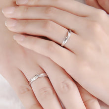 Load image into Gallery viewer, Silver Couple Ring Silver Rings for Couple on Anniversary