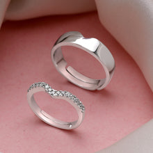 Load image into Gallery viewer, Silver Couples Rings silver Gift for Couples on Anniversary
