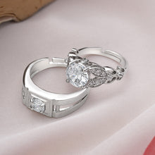 Load image into Gallery viewer, Silver Couple Ring Silver Ring for Couples