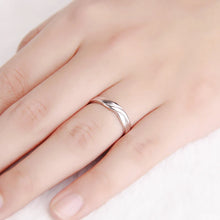 Load image into Gallery viewer, Silver Couple Ring Silver Rings for Couple on Anniversary