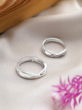 Load image into Gallery viewer, Silver Couple Ring Silver infinity Rings for Couple
