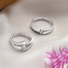 Load image into Gallery viewer, Silver Couple Rings Silver Ring For Couple on Anniversary