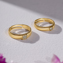 Load image into Gallery viewer, Silver Couple Rings Silver Ring for Couples on Anniversary