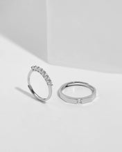 Load image into Gallery viewer, Silver Couple Ring Silver Ring for Couples