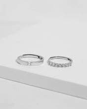 Load image into Gallery viewer, Silver Couple Ring Silver Ring for Couples