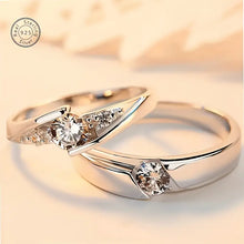 Load image into Gallery viewer, Silver Couple Rings Silver Ring For Couple on Anniversary