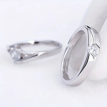 Load image into Gallery viewer, Silver Couple Rings Silver Ring For Couple on Anniversary