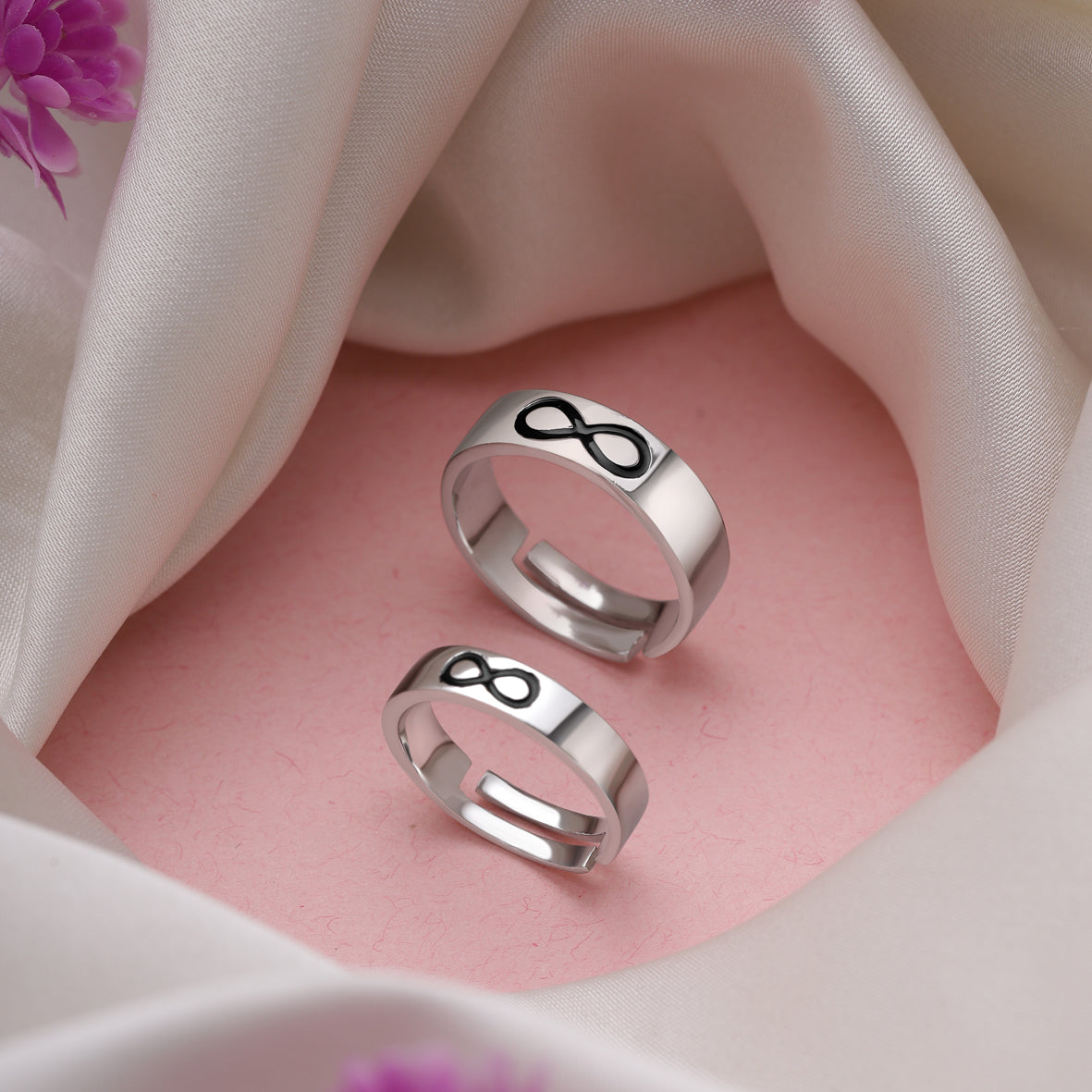 Silver Couple Rings Silver Ring For Couple – Zevrr