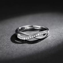 Load image into Gallery viewer, Silver Couple Ring Silver infinity Rings for Couple