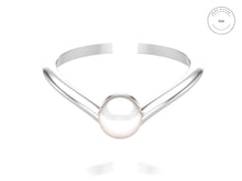 Load image into Gallery viewer, Silver Ring For Girls and Women Pearl Ring