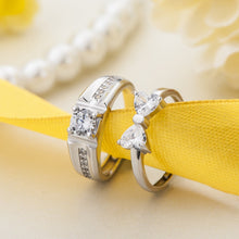 Load image into Gallery viewer, Silver Couple Rings Silver Ring for Couples on Marriage